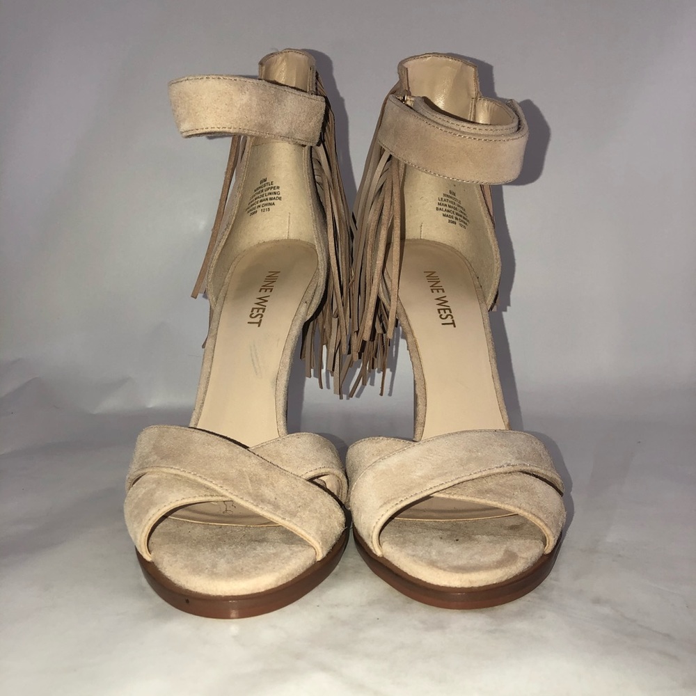 Nine West Women's Hustle Leather Heeled Sandals